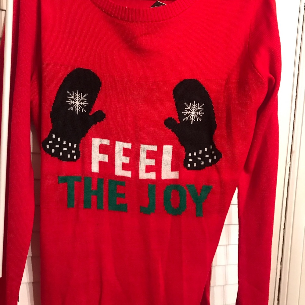Feel the Joy Ugly Christmas Sweater XL